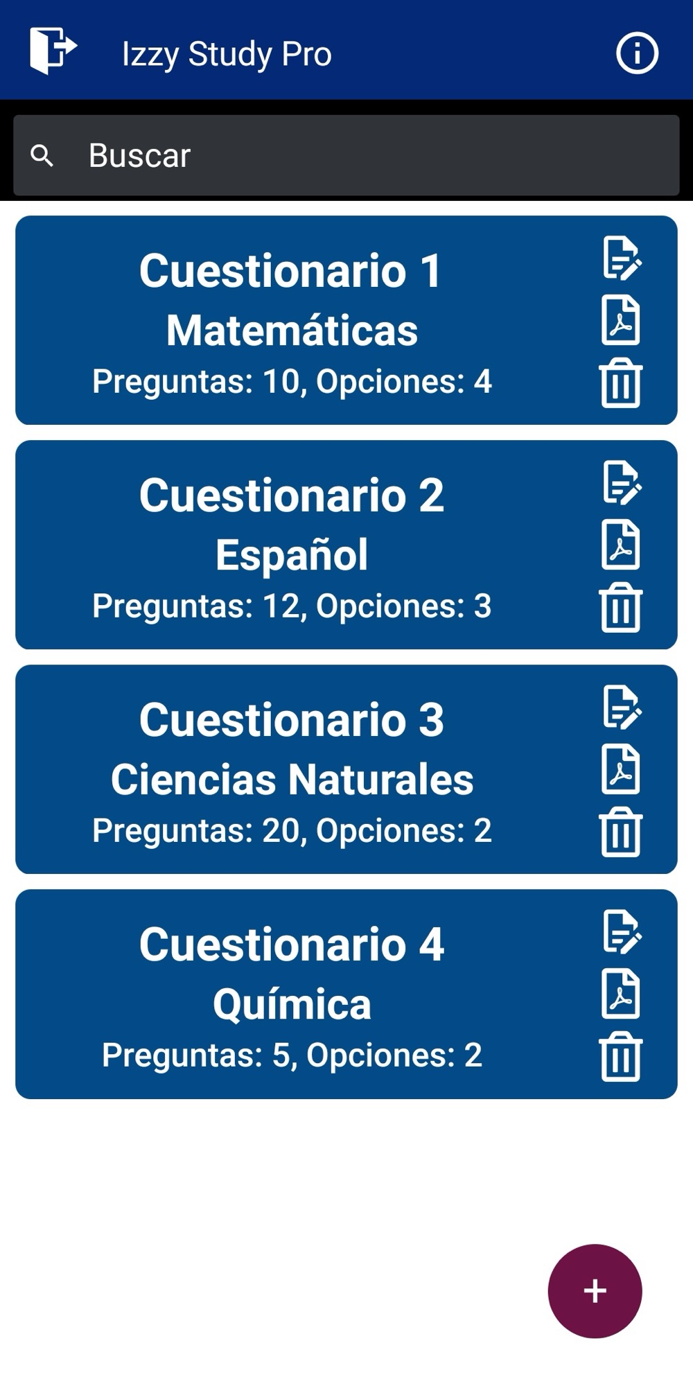Izzy Study Pro — Screenshots 1