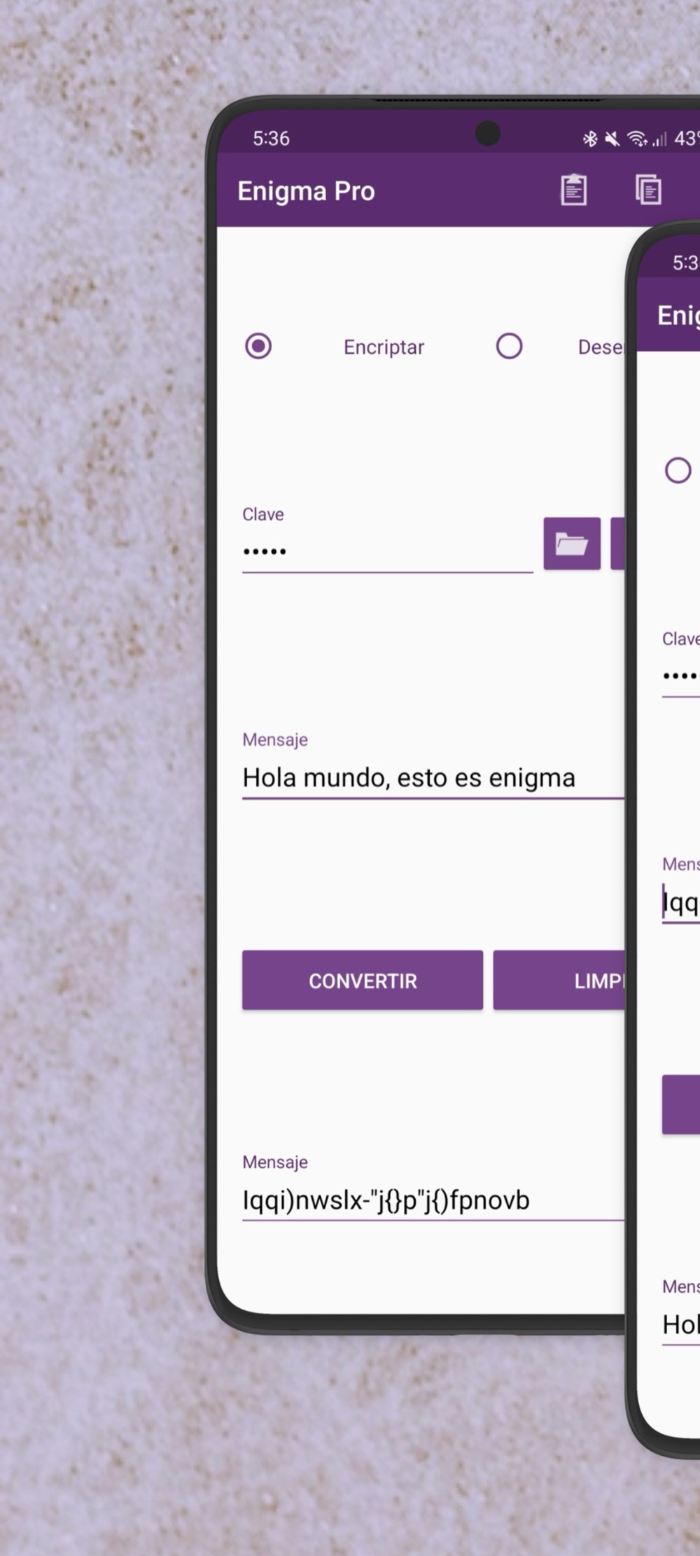 Enigma Pro — Capturas 1
